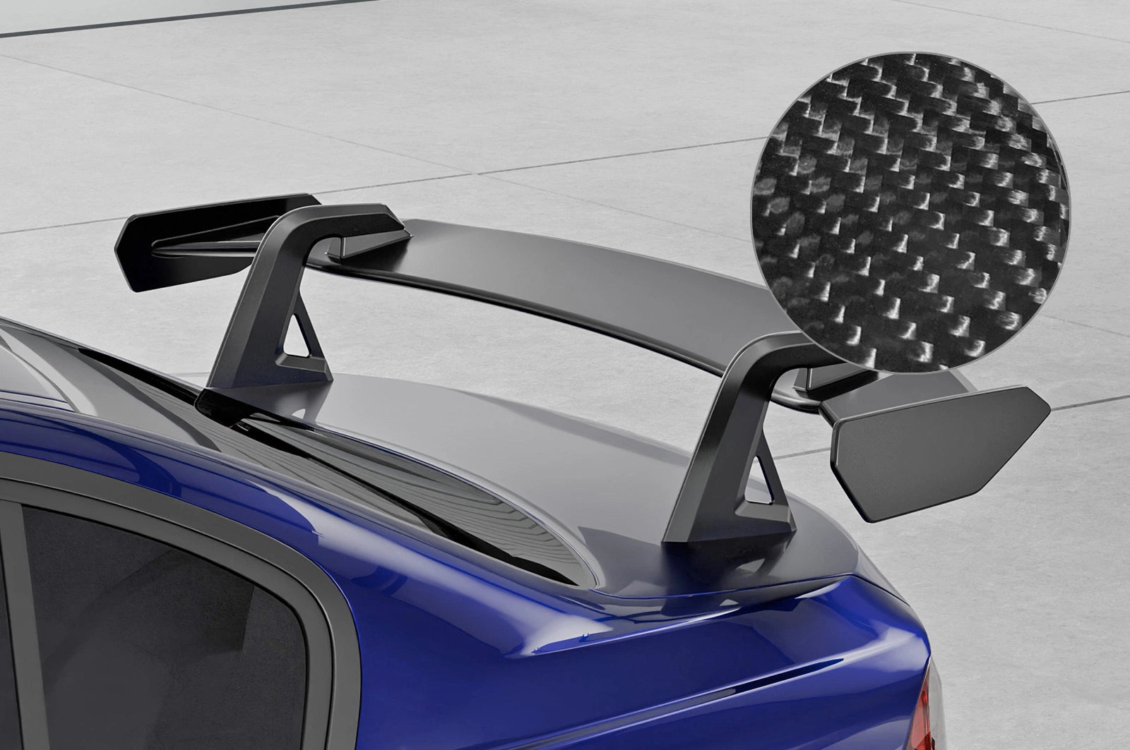 CSR Schwanenhals Heckflügel mit ABE für BMW 3er E90 / M3 E90 Limousine SHF060-D02-F002-C | Carbon Look Hochglanz (keine Lackierung erforderlich)