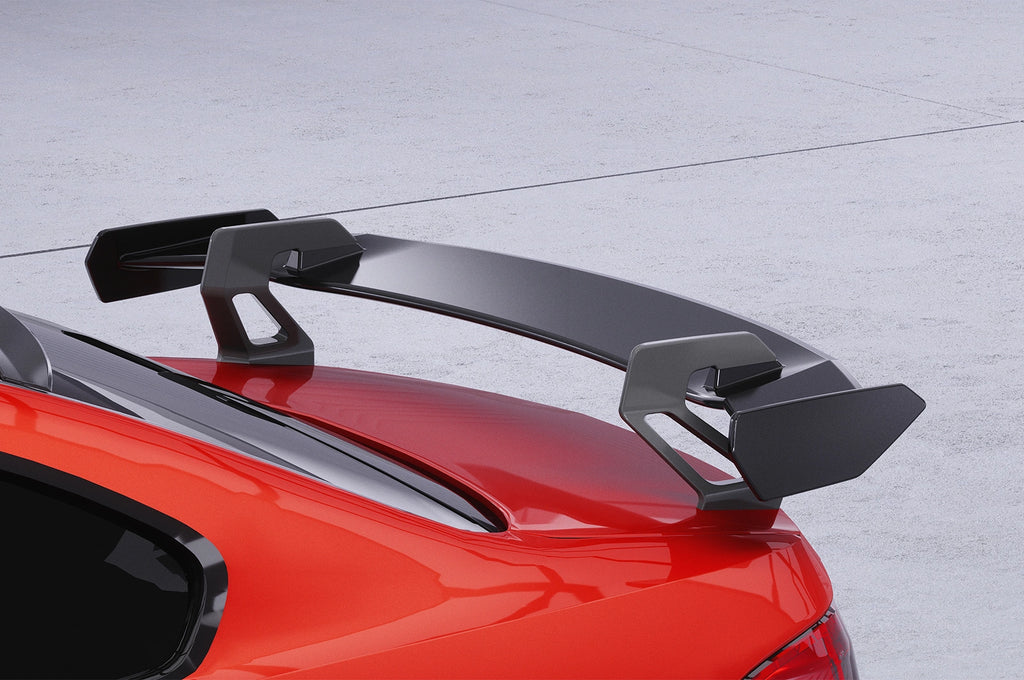 CSR Schwanenhals Heckflügel mit ABE für BMW 3er E92 / M3 E92 Coupe SHF013-D01-F002-F-P | Schwarz lackiert (keine Lackierung erforderlich)