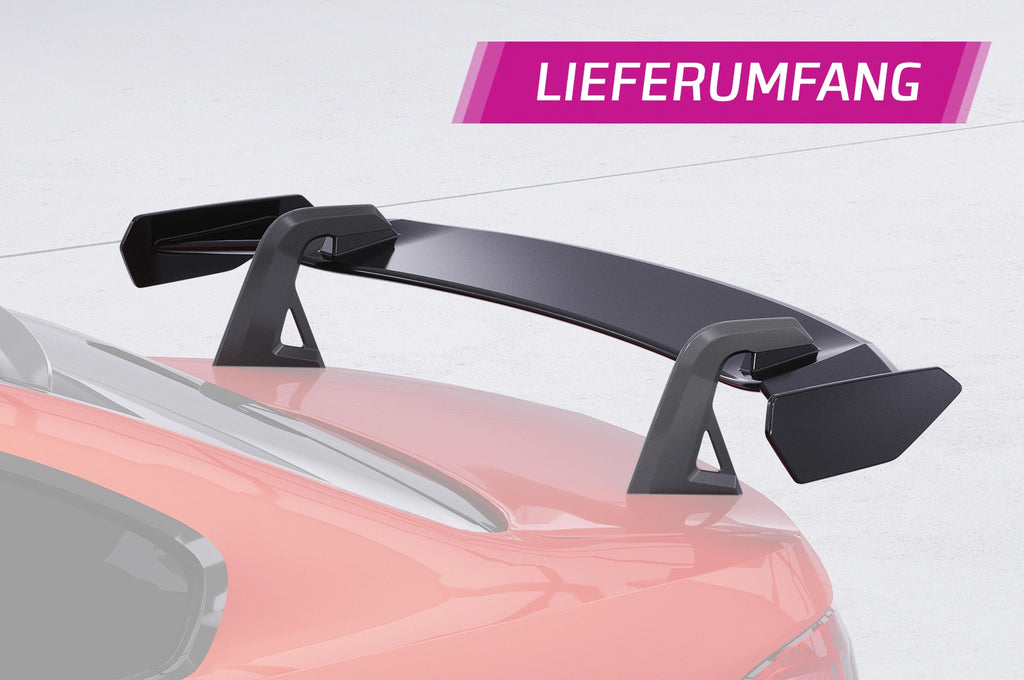 CSR Schwanenhals Heckflügel mit ABE für BMW 3er E92 / M3 E92 Coupe SHF013-D02-F002-F-P | Schwarz lackiert (keine Lackierung erforderlich)