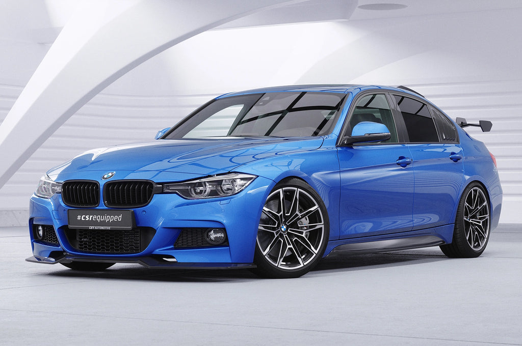 CSR Schwanenhals Heckflügel mit ABE für BMW 3er F30 / M3 F80 Limousine SHF003-D02-F002-C | Carbon Look Hochglanz (keine Lackierung erforderlich)