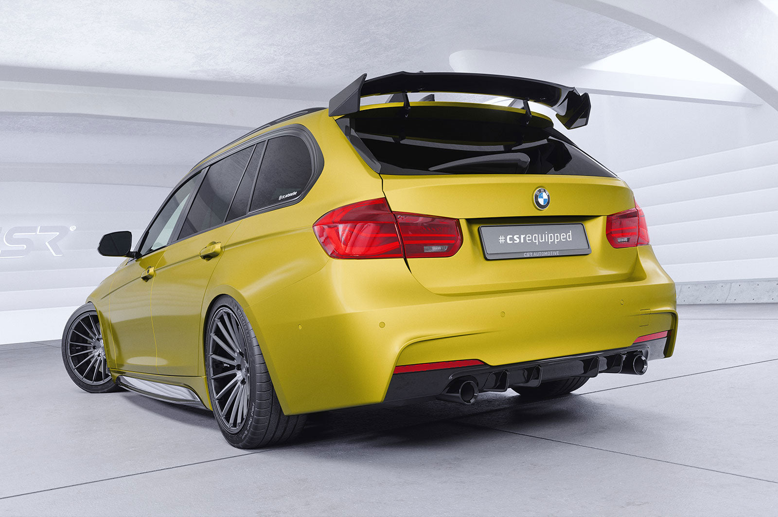 CSR Schwanenhals Heckflügel mit ABE für BMW 3er F31 Touring