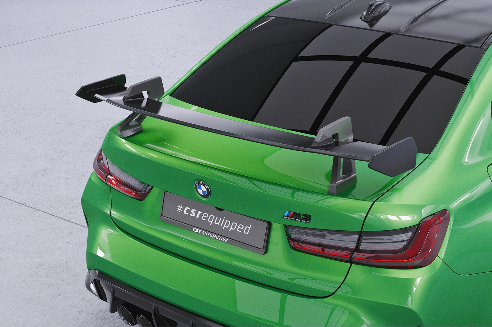 CSR Schwanenhals Heckflügel mit ABE für BMW 3er G20 / M3 G80 Limousine SHF058-D01-F002-F-L Design 1