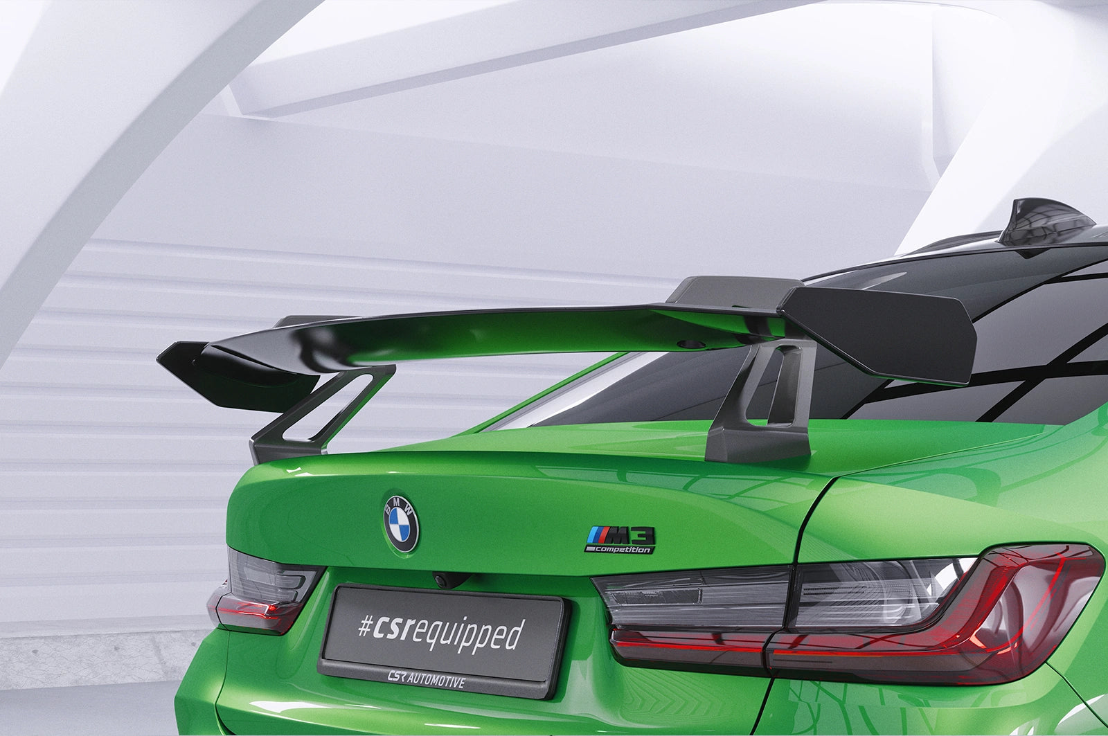 CSR Schwanenhals Heckflügel mit ABE für BMW 3er G20 / M3 G80 Limousine SHF058-D01-F002-F-L Design 1