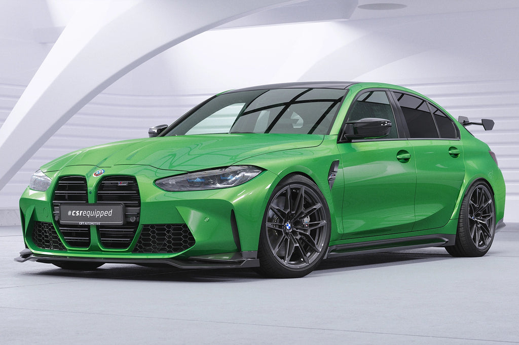 CSR Schwanenhals Heckflügel mit ABE für BMW 3er G20 / M3 G80 Limousine SHF058-D01-F002-C | Carbon Look Hochglanz (keine Lackierung erforderlich)