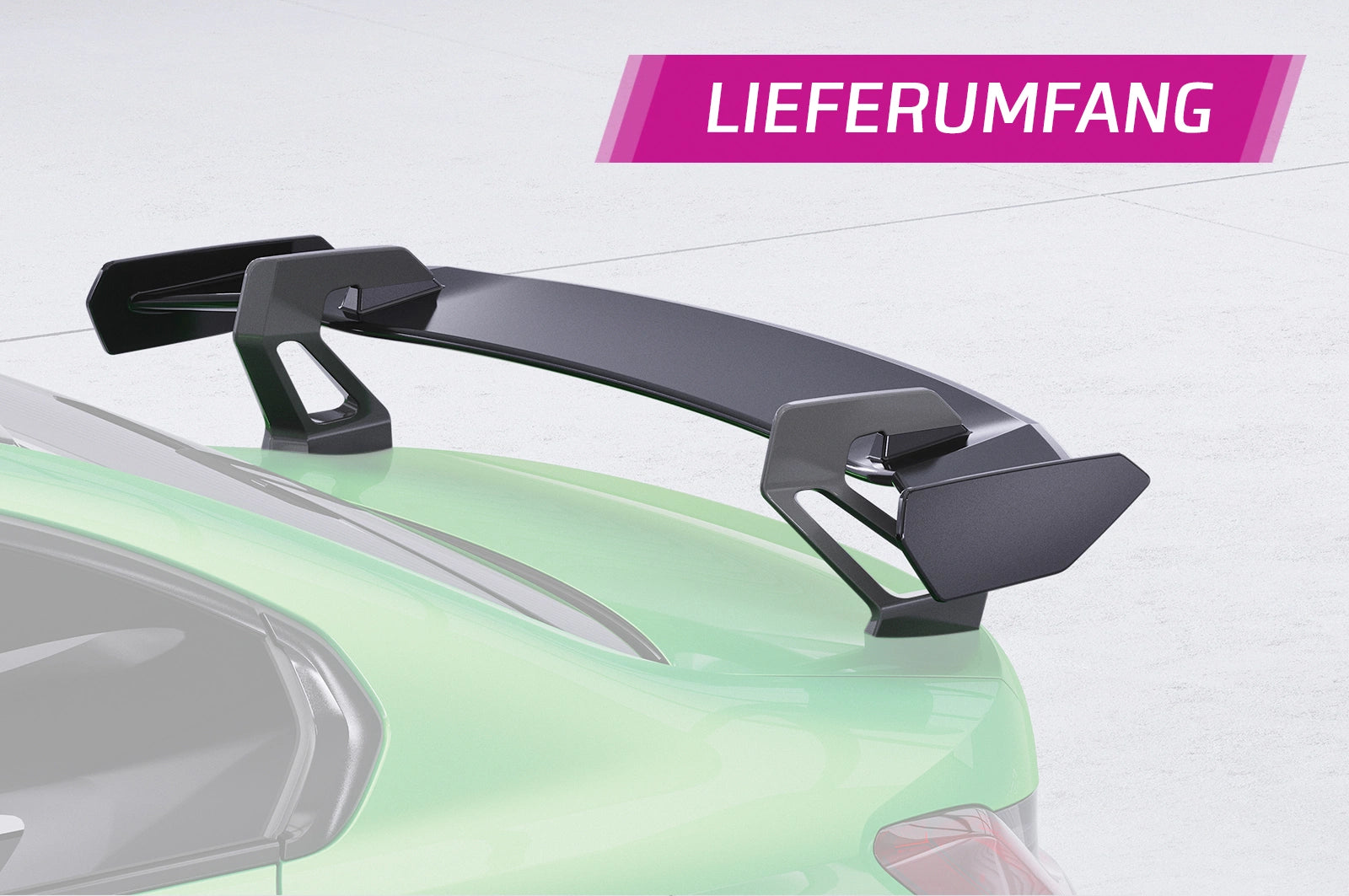 CSR Schwanenhals Heckflügel mit ABE für BMW 3er G20 / M3 G80 Limousine SHF058-D01-F002-C | Carbon Look Hochglanz (keine Lackierung erforderlich)