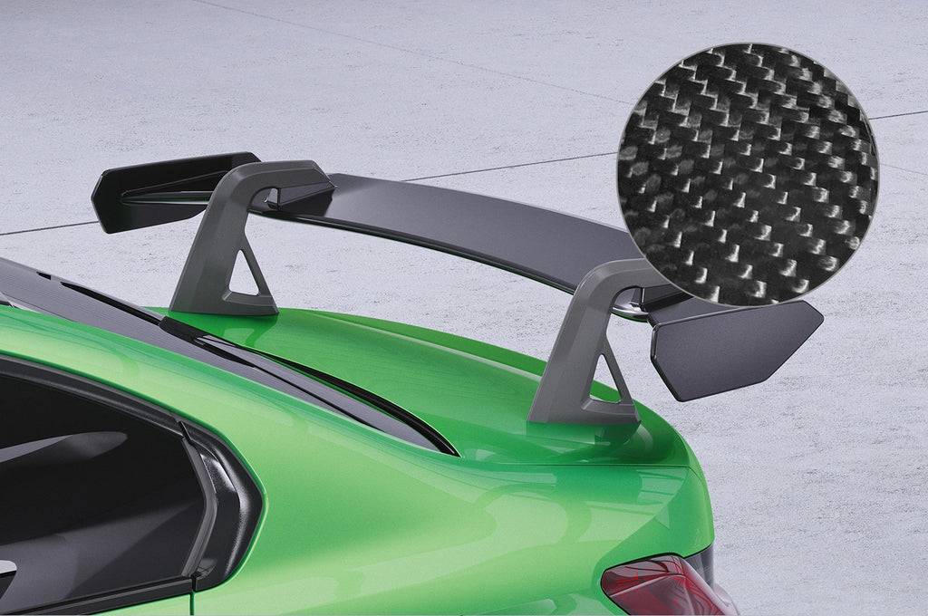 CSR Schwanenhals Heckflügel mit ABE für BMW 3er G20 / M3 G80 Limousine SHF058-D02-F002-C | Carbon Look Hochglanz (keine Lackierung erforderlich)