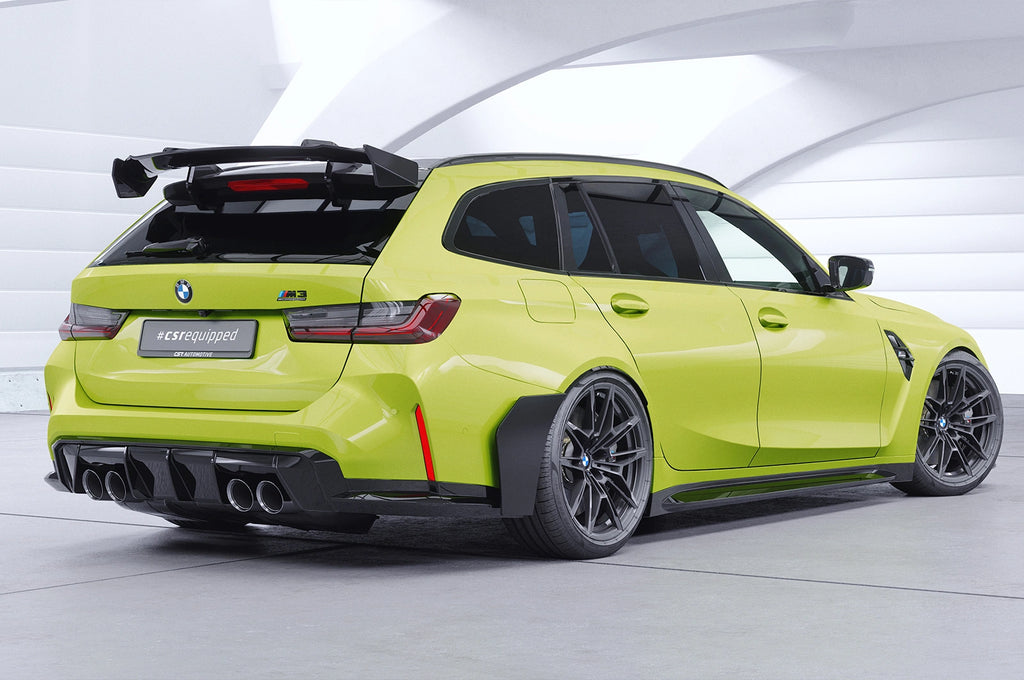 CSR Schwanenhals Heckflügel mit ABE für BMW 3er G21/ M3 G81 Touring SHF053-F004-F-L | Unlackiert roh (Lackierung erforderlich)