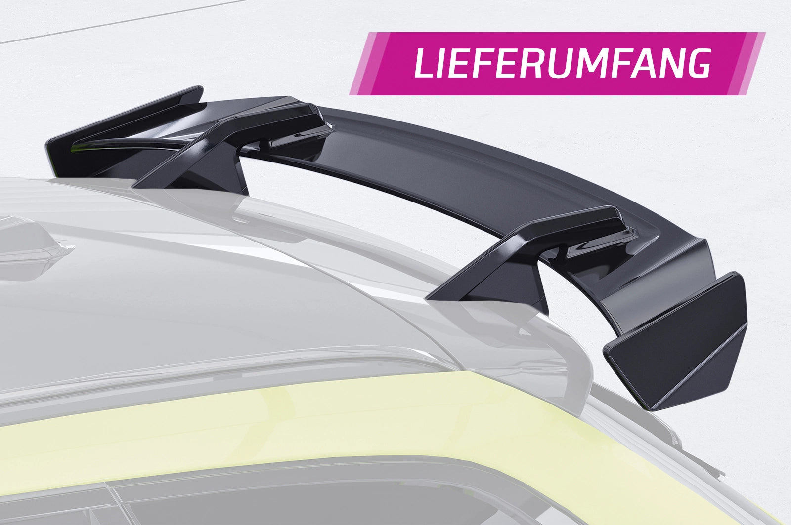 CSR Schwanenhals Heckflügel mit ABE für BMW 3er G21/ M3 G81 Touring SHF053-F004-F-L | Unlackiert roh (Lackierung erforderlich)
