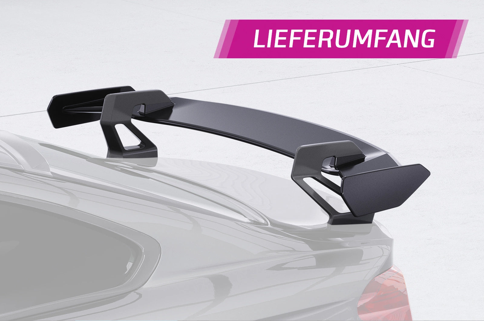 CSR Schwanenhals Heckflügel mit ABE für BMW 4er F32 Coupe SHF015-D01-F002-F-L | Unlackiert roh (Lackierung erforderlich)