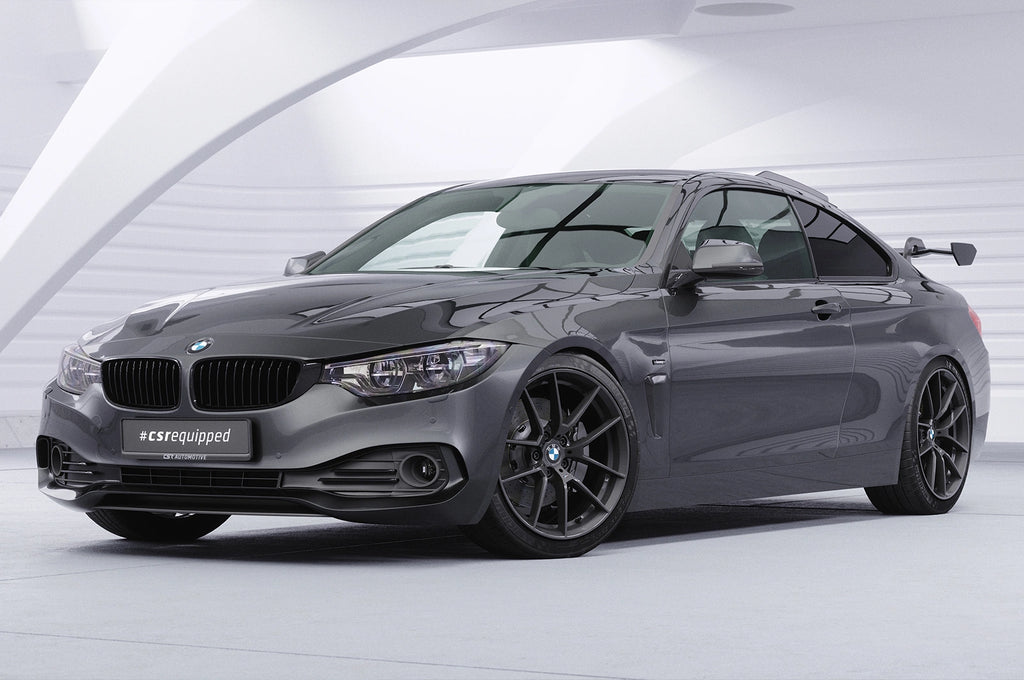 CSR Schwanenhals Heckflügel mit ABE für BMW 4er F32 Coupe SHF015-D01-F002-F-P | Schwarz lackiert (keine Lackierung erforderlich)
