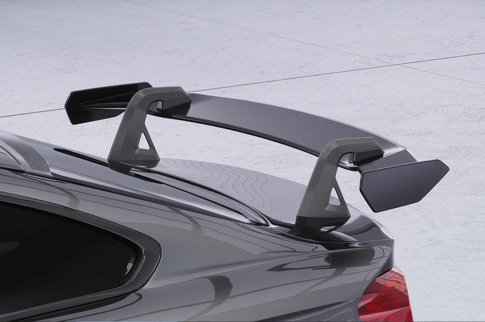 CSR Schwanenhals Heckflügel mit ABE für BMW 4er F32 Coupe SHF015-D02-F002-F-P | Schwarz lackiert (keine Lackierung erforderlich)