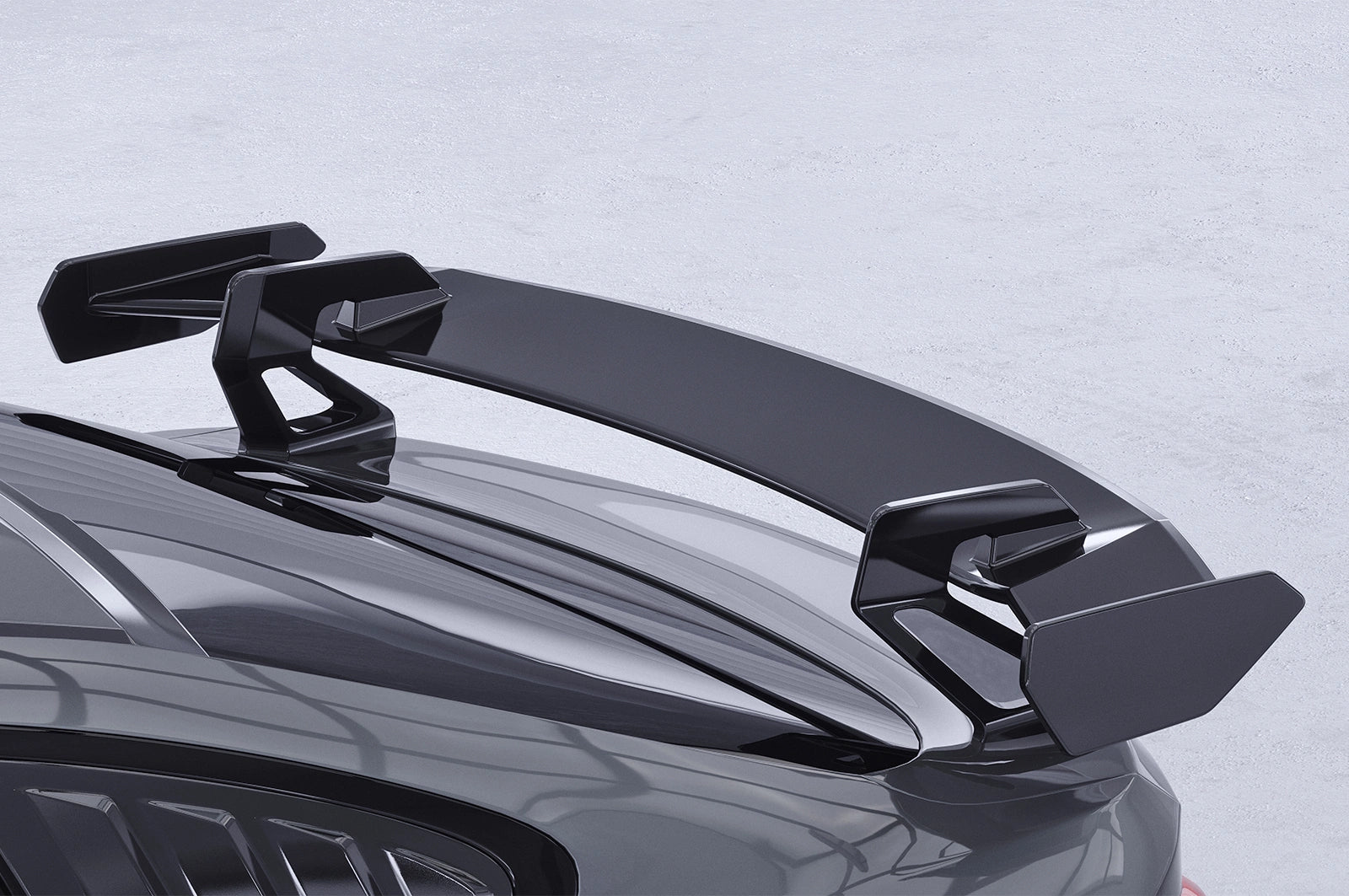 CSR Schwanenhals Heckflügel mit ABE für BMW 4er F36 Gran Coupe SHF027-D01-F002-F-P | Schwarz lackiert (keine Lackierung erforderlich)