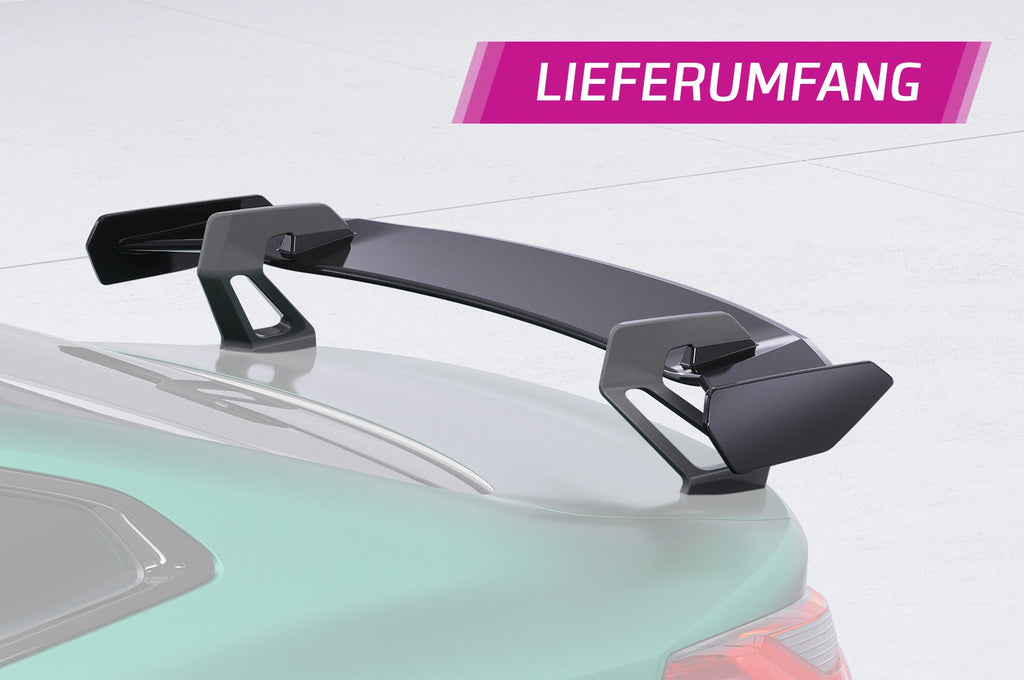 CSR Schwanenhals Heckflügel mit ABE für BMW 4er G22 / M4 G82 Coupe SHF017-D01-F002-C | Carbon Look Hochglanz (keine Lackierung erforderlich)