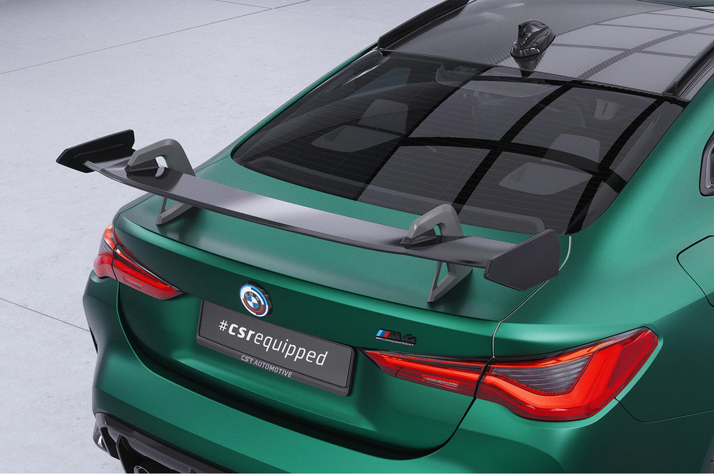 CSR Schwanenhals Heckflügel mit ABE für BMW 4er G22 / M4 G82 Coupe SHF017-D02-F002-F-L | Unlackiert roh (Lackierung erforderlich)