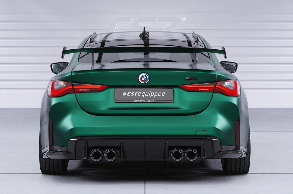 CSR Schwanenhals Heckflügel mit ABE für BMW 4er G22 / M4 G82 Coupe SHF017-D02-F002-F-L | Unlackiert roh (Lackierung erforderlich)