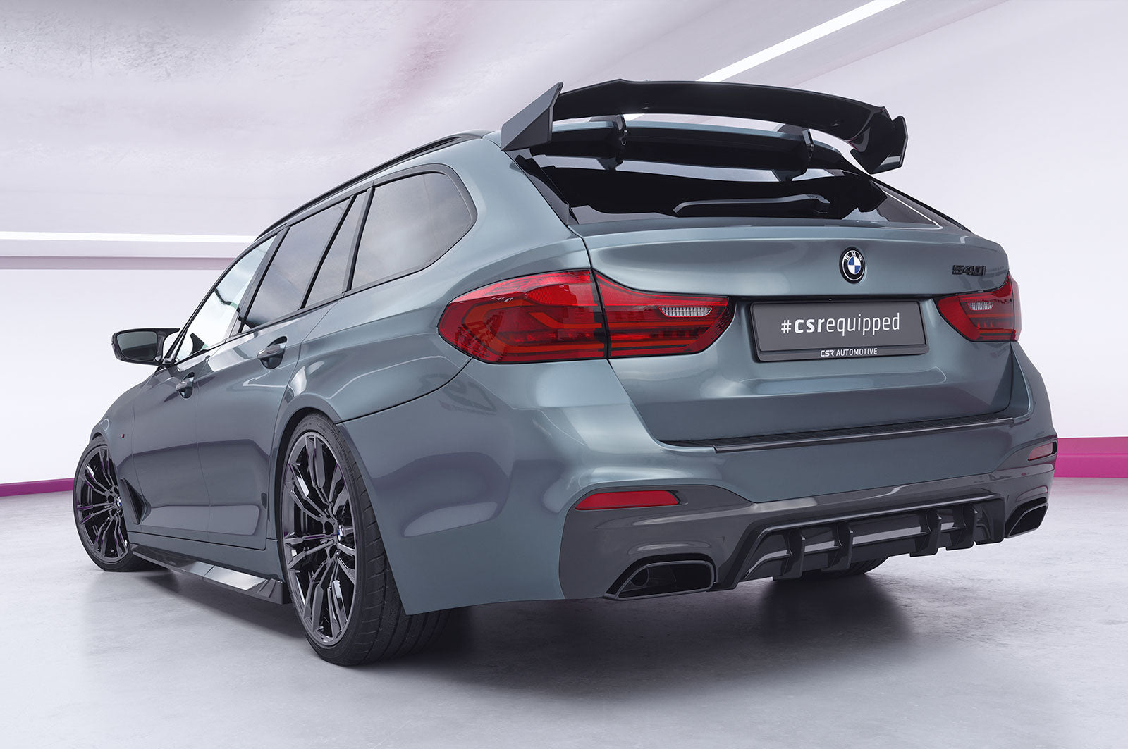CSR Schwanenhals Heckflügel mit ABE für BMW 5er G31 Touring