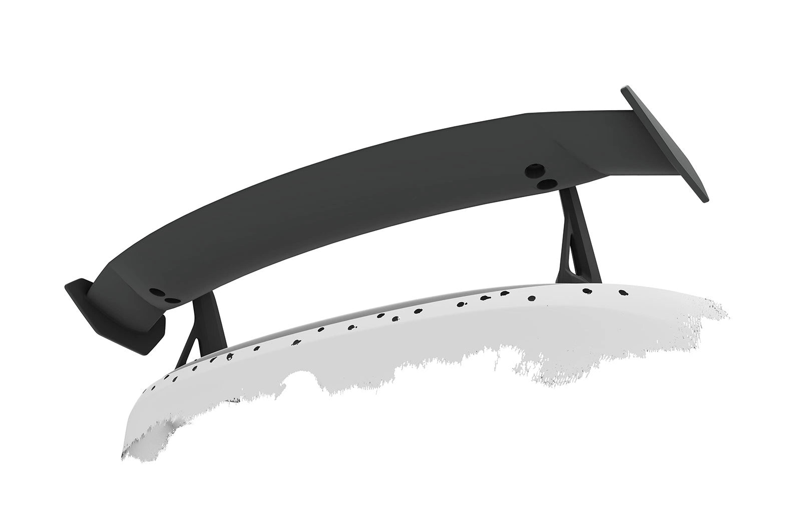 CSR Schwanenhals Heckflügel mit ABE für BMW 6er / M6 (E63/E64) SHF096-D02-F003-F-L Design 2