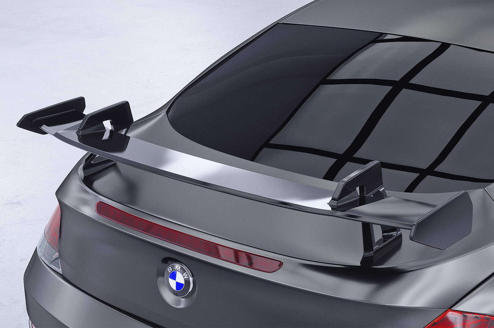 CSR Schwanenhals Heckflügel mit ABE für BMW 6er / M6 (E63/E64) SHF097-D01-F002-F-L Design 1