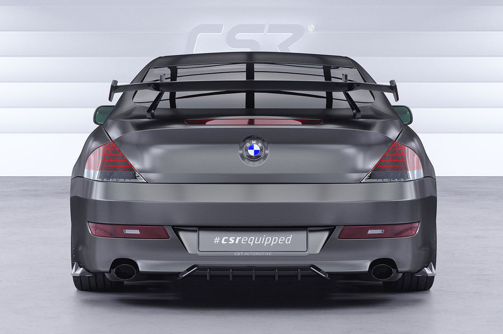 CSR Schwanenhals Heckflügel mit ABE für BMW 6er / M6 (E63/E64) SHF097-D01-F002-F-L Design 1
