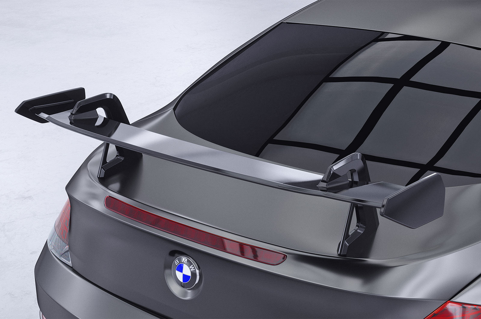CSR Schwanenhals Heckflügel mit ABE für BMW 6er / M6 (E63/E64) SHF097-D02-F003-F-L Design 2