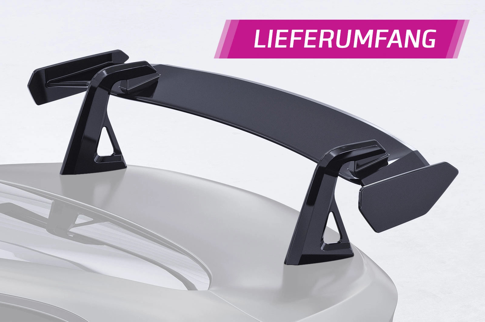 CSR Schwanenhals Heckflügel mit ABE für BMW 6er / M6 (E63/E64) SHF097-D02-F003-F-L Design 2