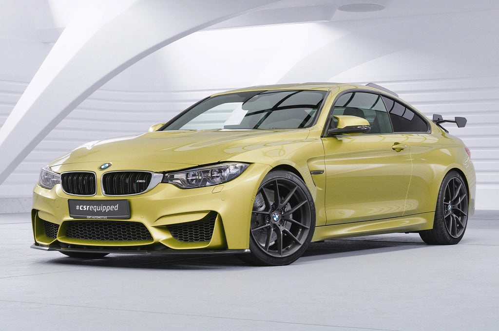 CSR Schwanenhals Heckflügel mit ABE für BMW M4 F82 Coupe SHF059-D02-F002-C | Carbon Look Hochglanz (keine Lackierung erforderlich)