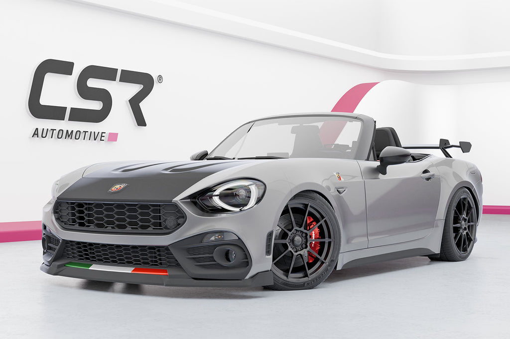 CSR Schwanenhals Heckflügel mit ABE für Fiat 124 Spider SHF037-D01-F003-F-L Design 1