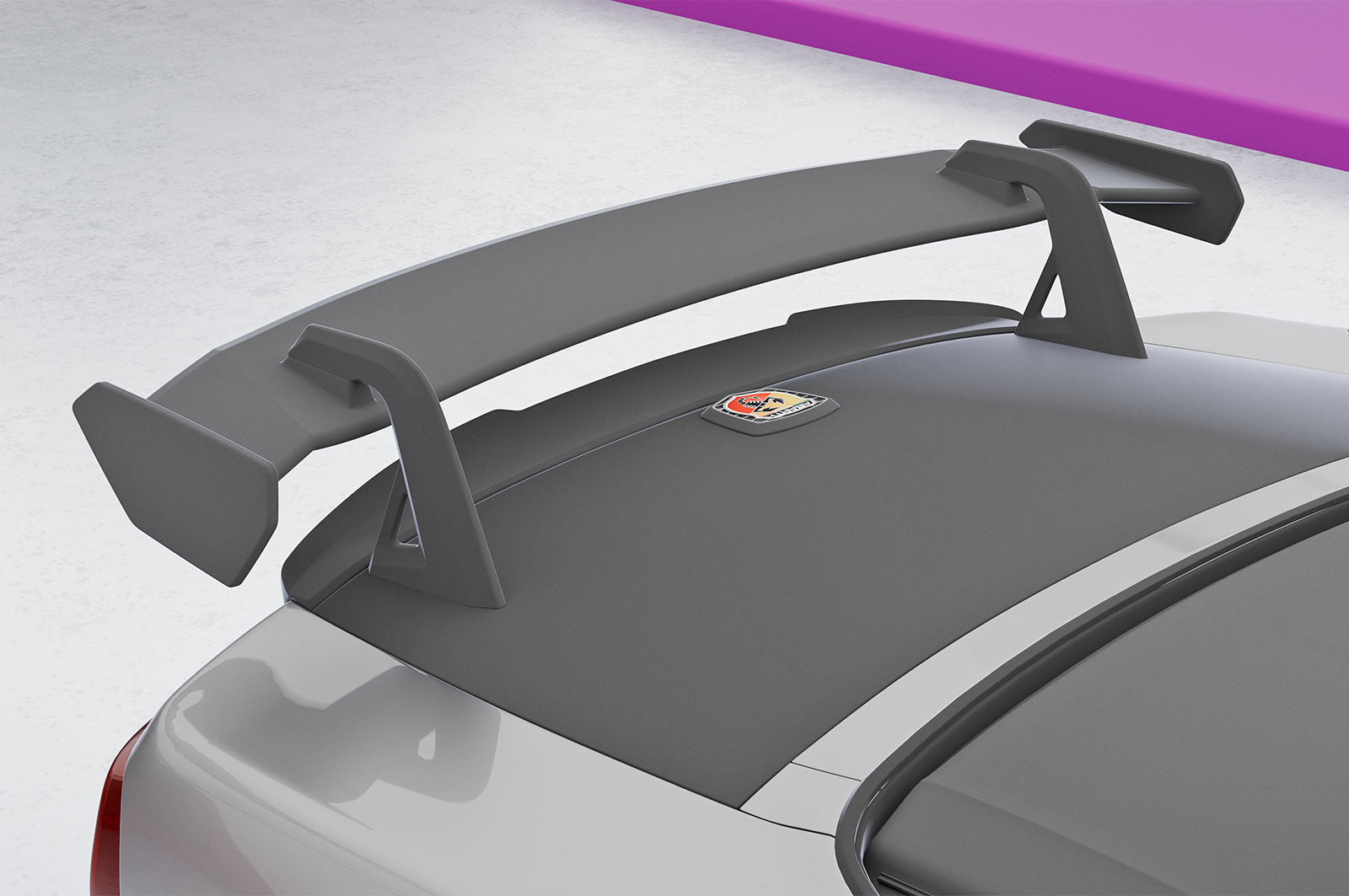 CSR Schwanenhals Heckflügel mit ABE für Fiat 124 Spider SHF037-D02-F003-F-L Design 2