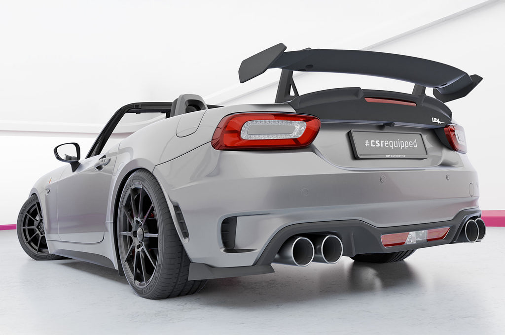 CSR Schwanenhals Heckflügel mit ABE für Fiat 124 Spider SHF037-D02-F003-F-L Design 2