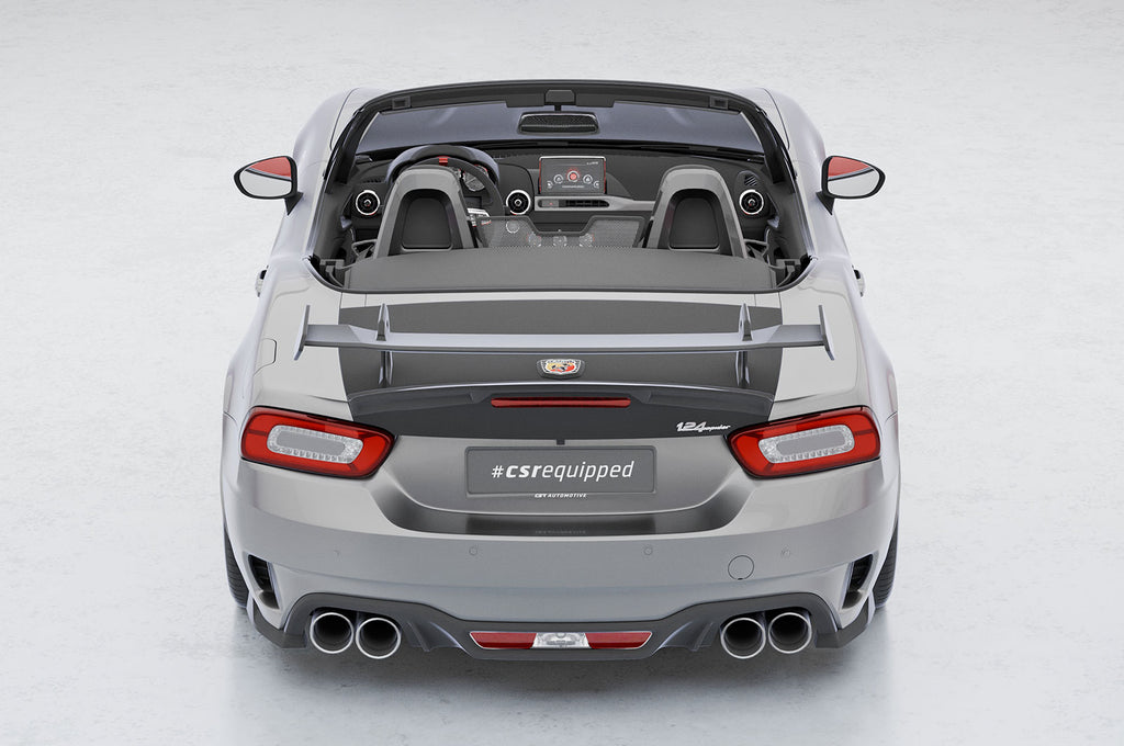 CSR Schwanenhals Heckflügel mit ABE für Fiat 124 Spider SHF037-D02-F003-F-L Design 2