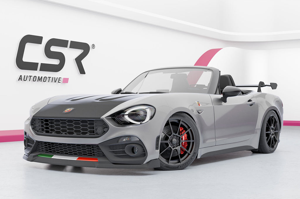 CSR Schwanenhals Heckflügel mit ABE für Fiat 124 Spider SHF037-D02-F003-F-L Design 2