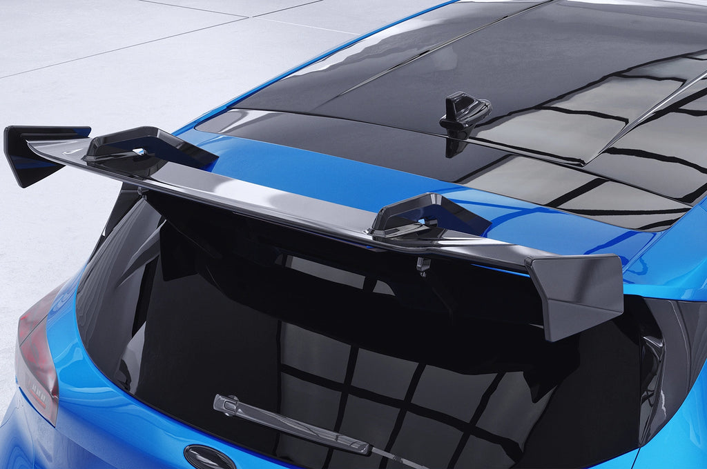 CSR Schwanenhals Heckflügel mit ABE für Ford Focus MK4 ST Schrägheck SHF087-F004-F-L | Unlackiert roh (Lackierung erforderlich)