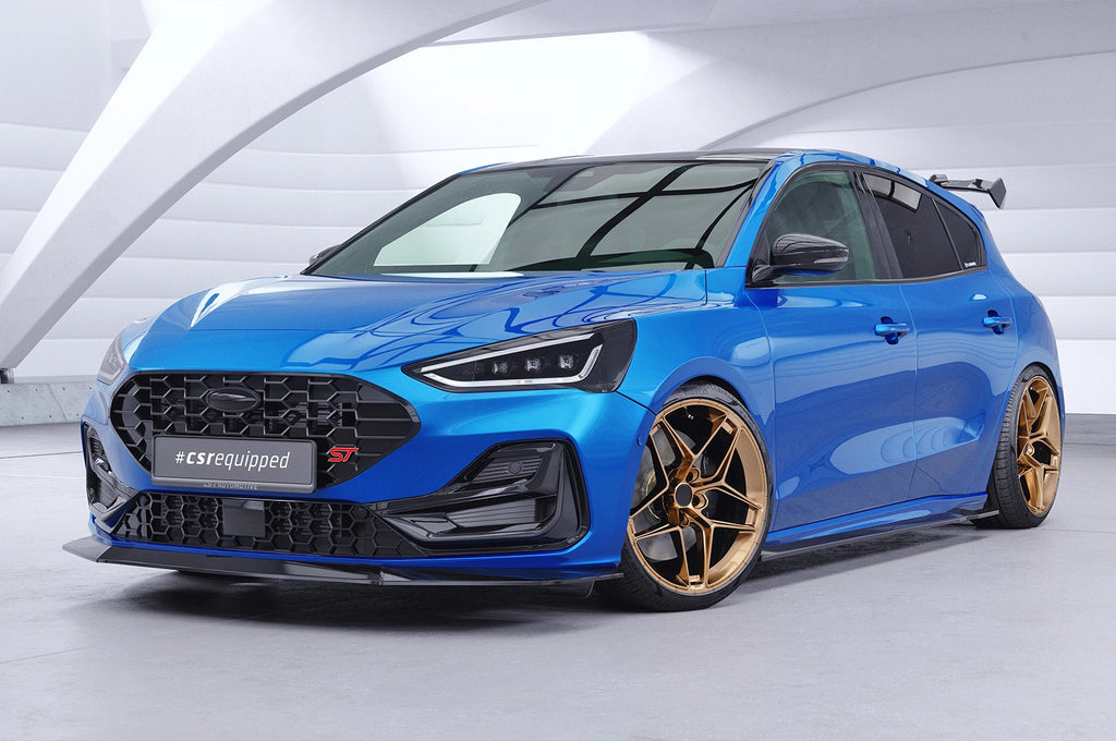 CSR Schwanenhals Heckflügel mit ABE für Ford Focus MK4 ST Schrägheck SHF087-F004-F-L | Unlackiert roh (Lackierung erforderlich)