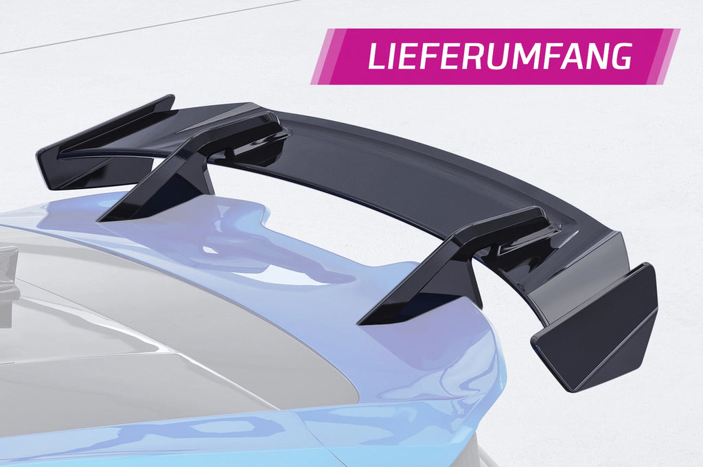 CSR Schwanenhals Heckflügel mit ABE für Ford Focus MK4 ST Schrägheck SHF087-F004-F-L | Unlackiert roh (Lackierung erforderlich)