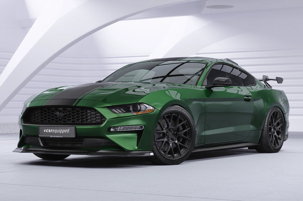 CSR Schwanenhals Heckflügel mit ABE für Ford Mustang MK6 Coupe SHF070-D01-F002-F-L | Unlackiert roh (Lackierung erforderlich)