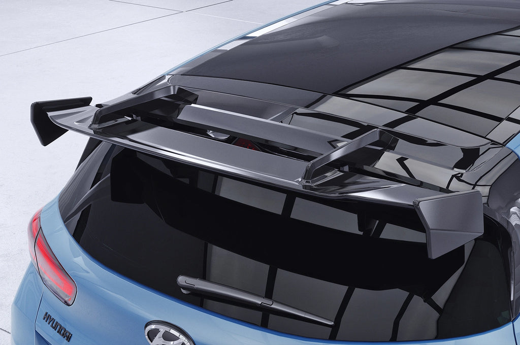 CSR Schwanenhals Heckflügel mit ABE für Hyundai I30 (PD) N / N Performance SHF081-F004-F-L | Unlackiert roh (Lackierung erforderlich)
