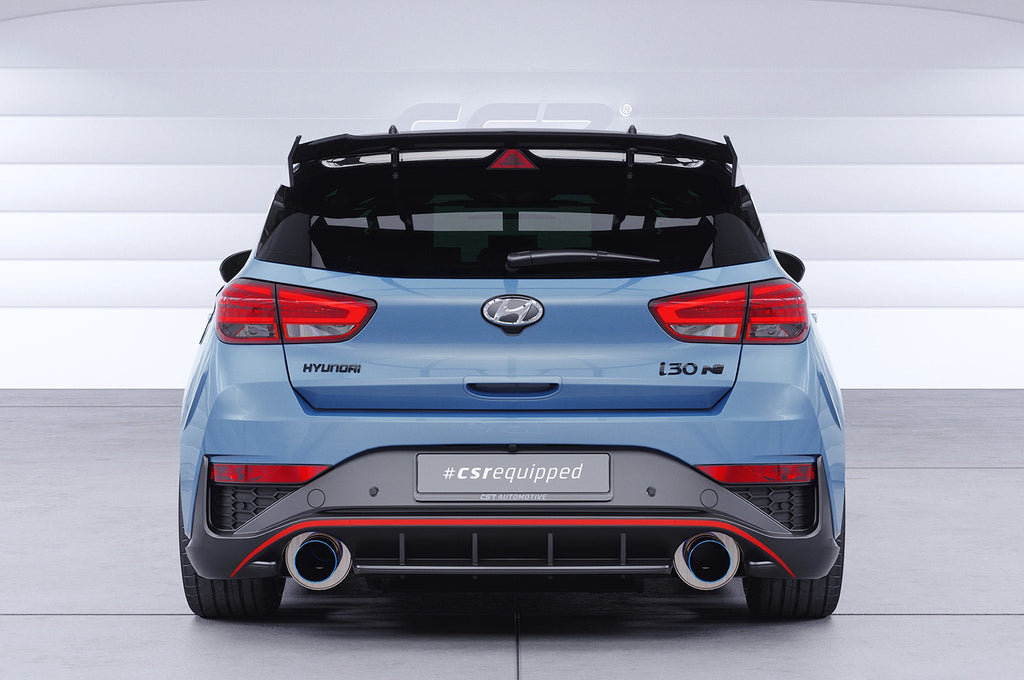 CSR Schwanenhals Heckflügel mit ABE für Hyundai I30 (PD) N / N Performance SHF081-F004-F-L | Unlackiert roh (Lackierung erforderlich)