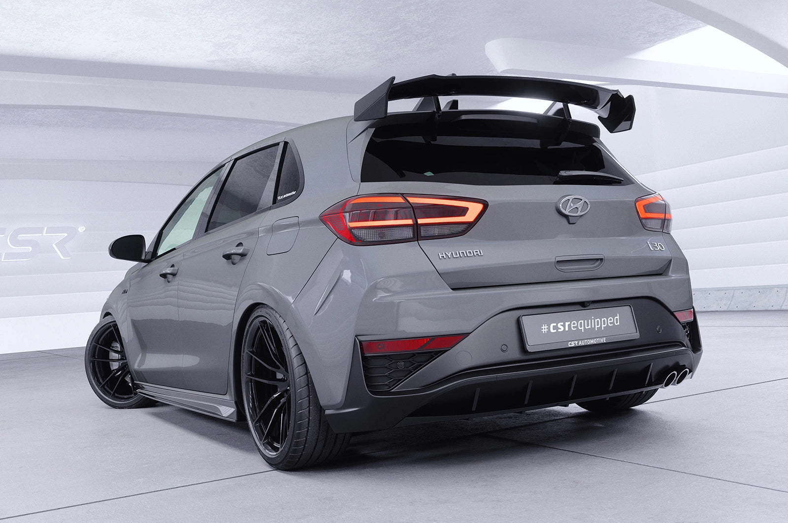 CSR Schwanenhals Heckflügel mit ABE für Hyundai I30 (PD)