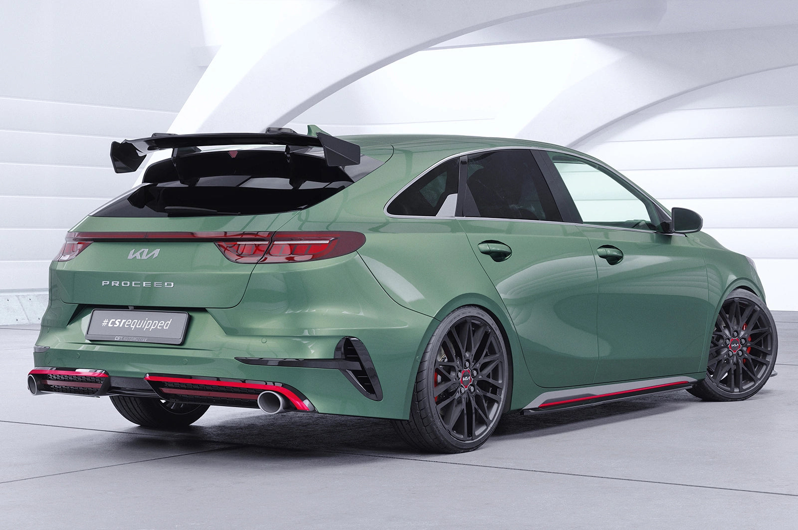 CSR Schwanenhals Heckflügel mit ABE für Kia ProCeed (CD) GT / GT-Line