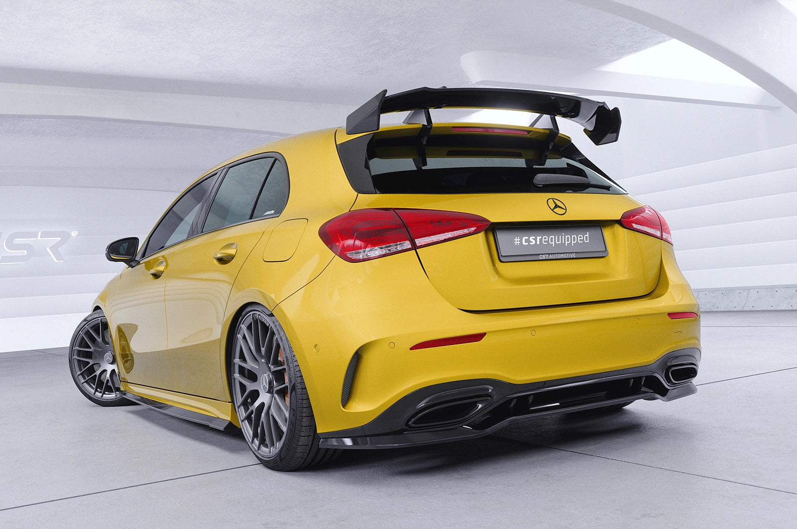 CSR Schwanenhals Heckflügel mit ABE für Mercedes-Benz A-Klasse W177 Schrägheck