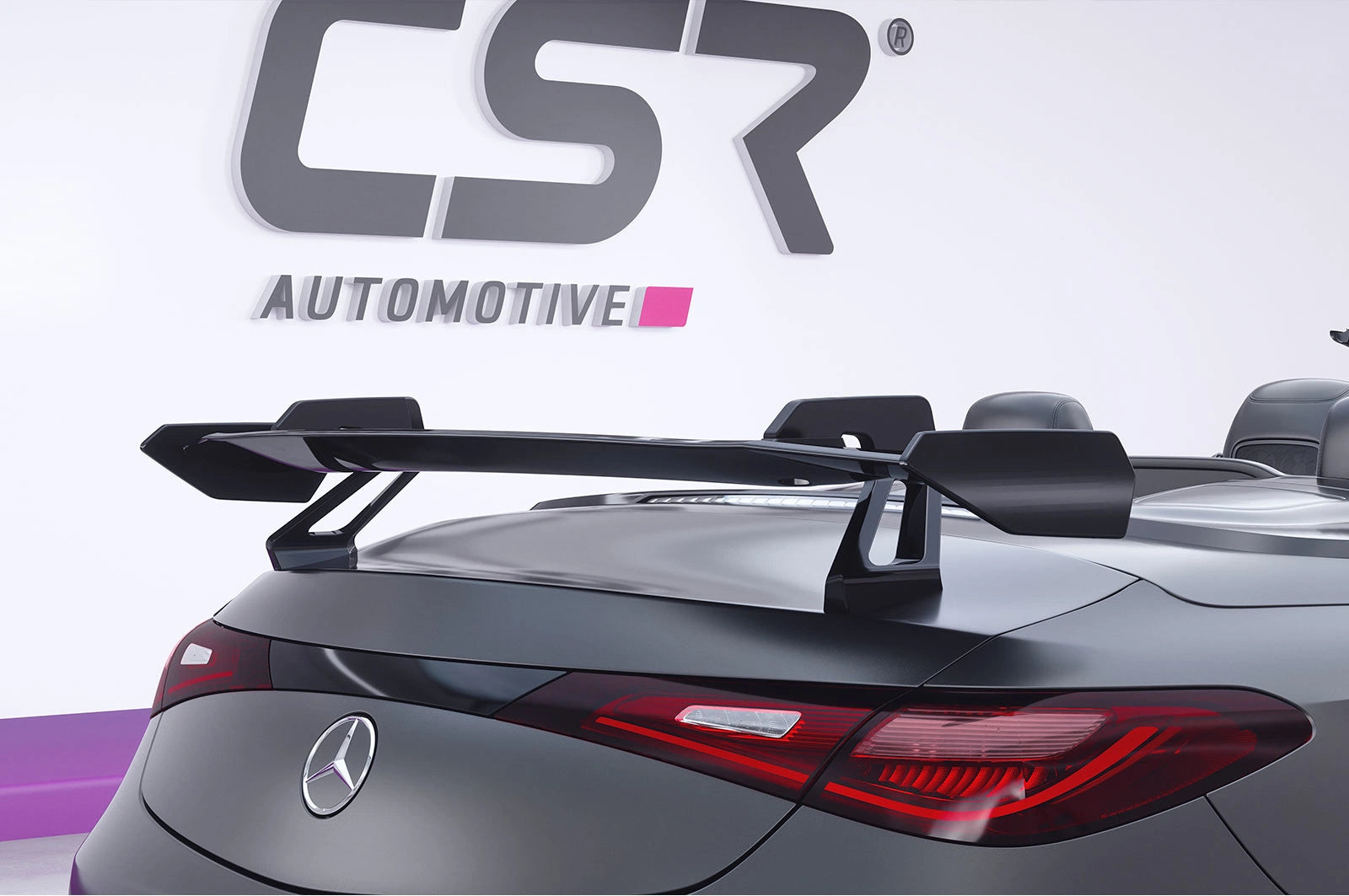 CSR Schwanenhals Heckflügel mit ABE für Mercedes-Benz CLE 236 Cabrio SHF045-D01-F002-F-L Design 1