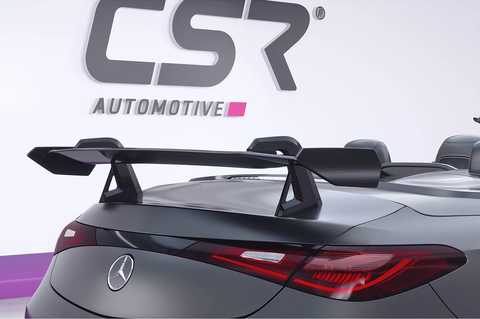 CSR Schwanenhals Heckflügel mit ABE für Mercedes-Benz CLE 236 Cabrio SHF045-D02-F002-F-L Design 2