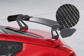 CSR Schwanenhals Heckflügel mit ABE für Nissan 370Z (Z34) Coupe SHF061-D01-F002-C | Carbon Look Hochglanz (keine Lackierung erforderlich)