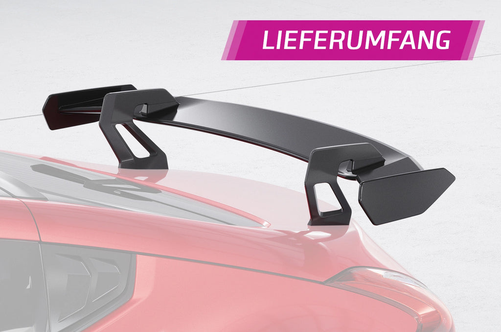 CSR Schwanenhals Heckflügel mit ABE für Nissan 370Z (Z34) Coupe SHF061-D01-F002-C | Carbon Look Hochglanz (keine Lackierung erforderlich)