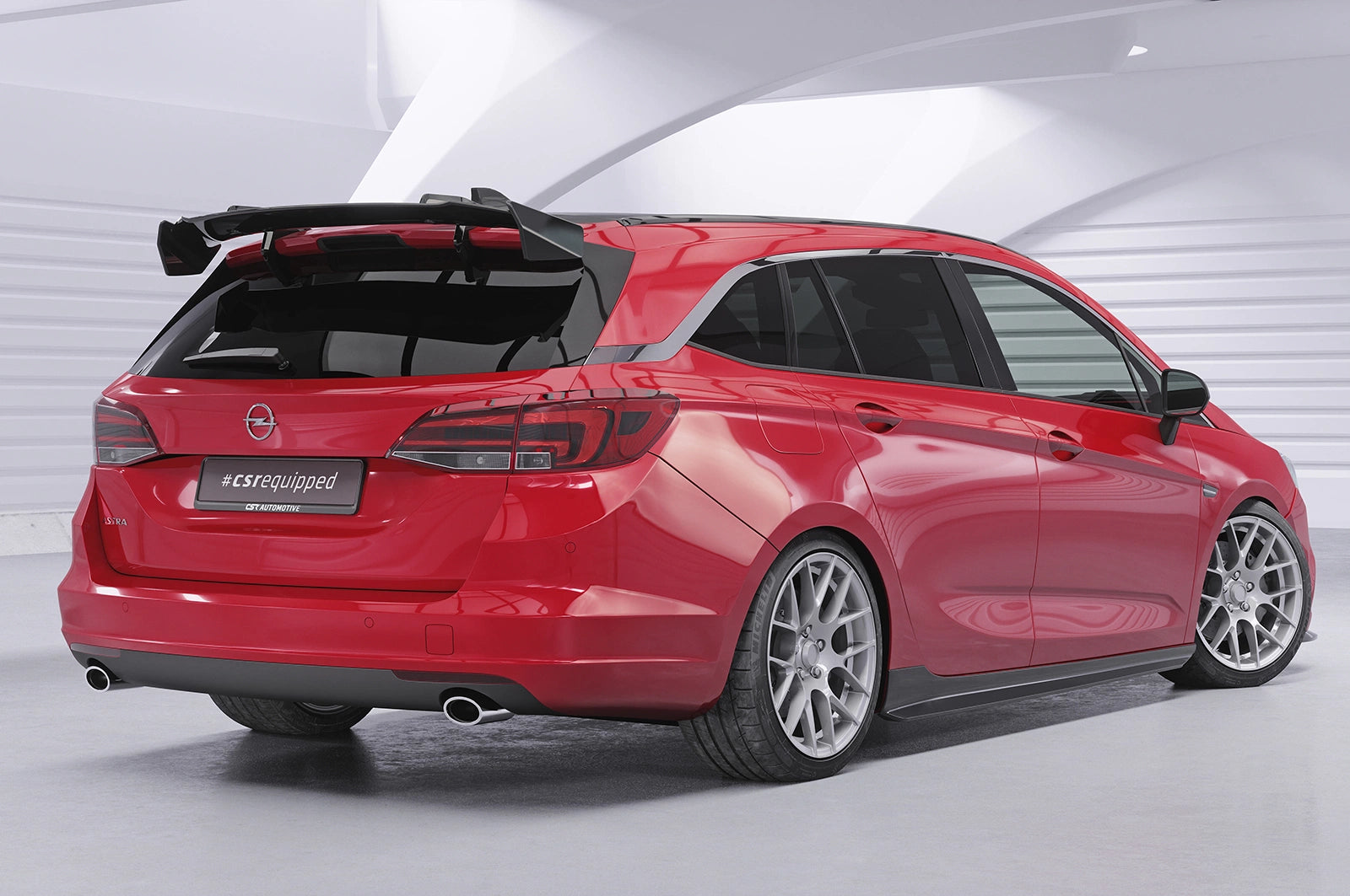 CSR Schwanenhals Heckflügel mit ABE für Opel Astra K Sportstourer