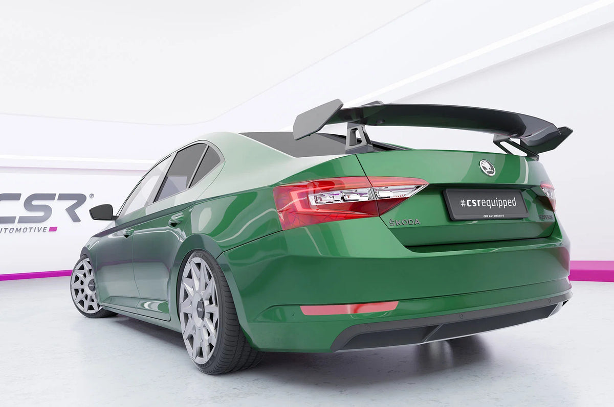 CSR Schwanenhals Heckflügel mit ABE für Skoda Superb 3 (Typ 3V) Limousine Design 1 SHF039