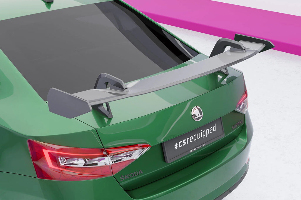 CSR Schwanenhals Heckflügel mit ABE für Skoda Superb 3 (Typ 3V) Limousine Design 2 SHF039