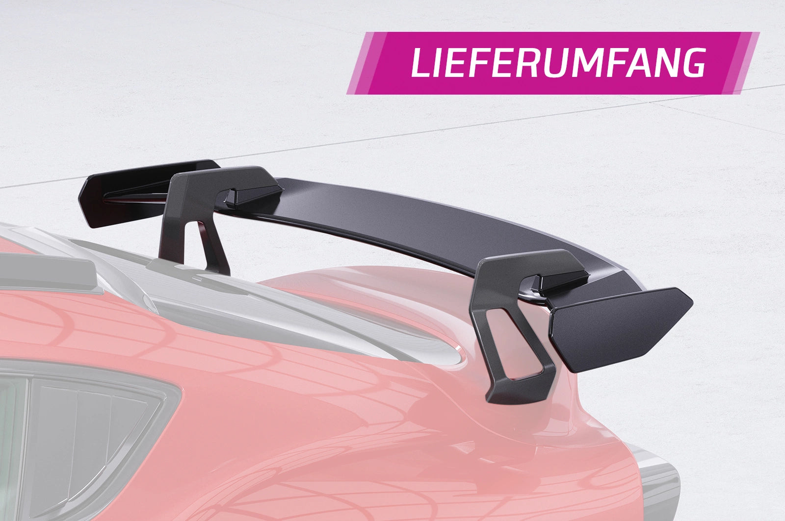 CSR Schwanenhals Heckflügel mit ABE für Toyota GR Supra (A90) SHF030-D01-F002-C | Carbon Look Hochglanz (keine Lackierung erforderlich)