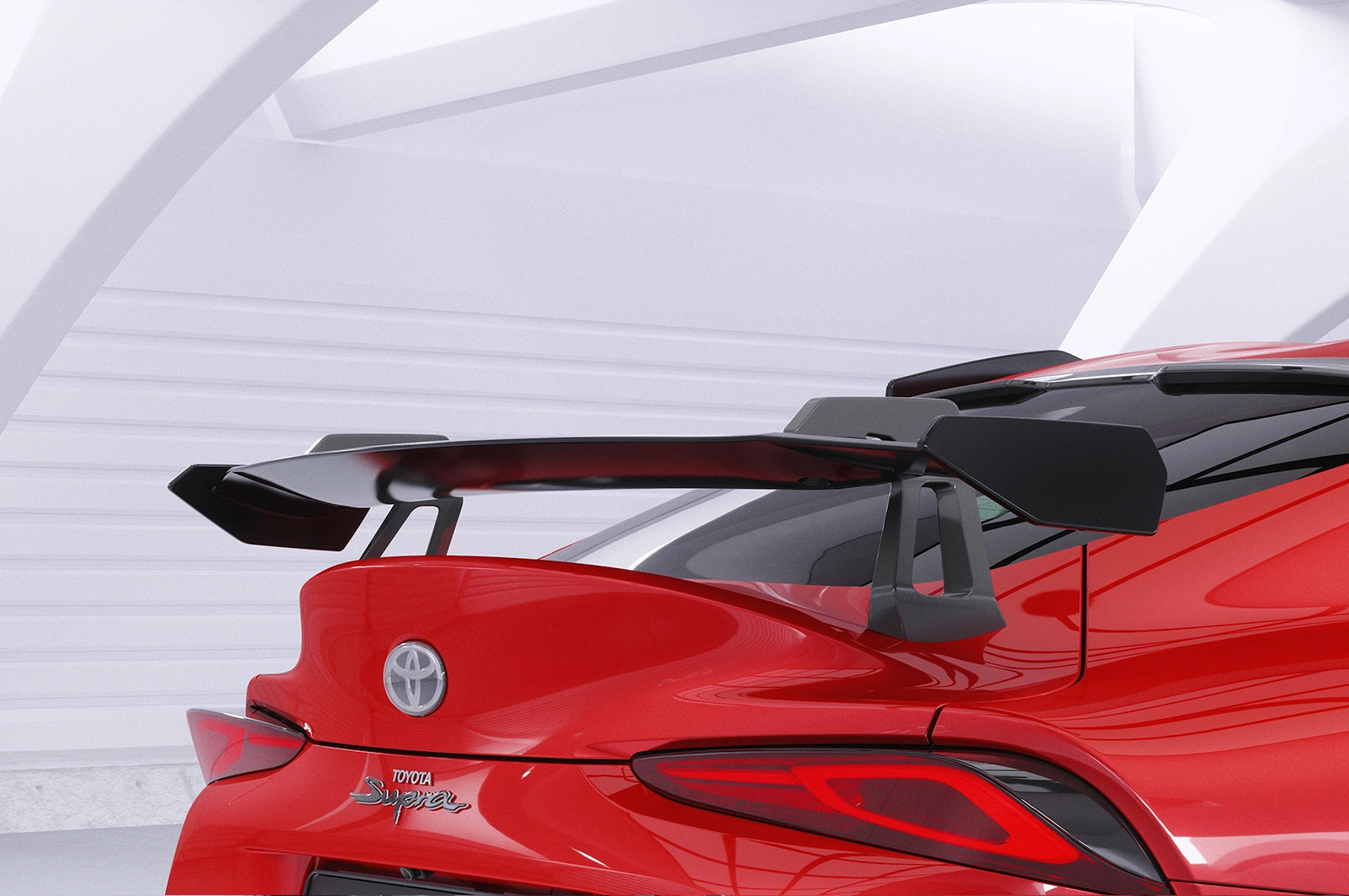CSR Schwanenhals Heckflügel mit ABE für Toyota GR Supra (A90) SHF030-D01-F002-F-L | Unlackiert roh (Lackierung erforderlich)