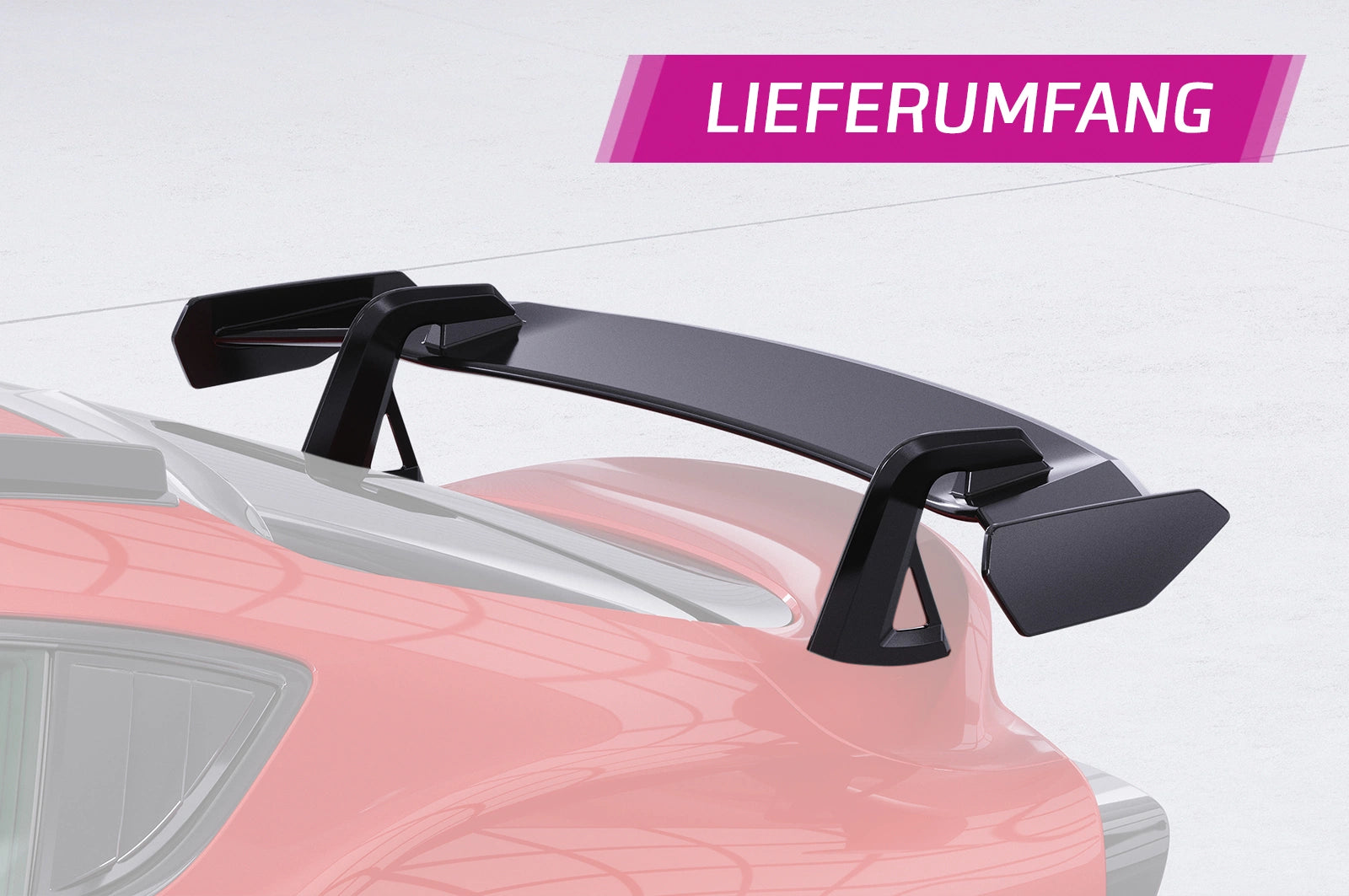 CSR Schwanenhals Heckflügel mit ABE für Toyota GR Supra (A90) SHF030-D02-F002-C | Carbon Look Hochglanz (keine Lackierung erforderlich)